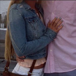 Destroyed Light wash Denim Jacket